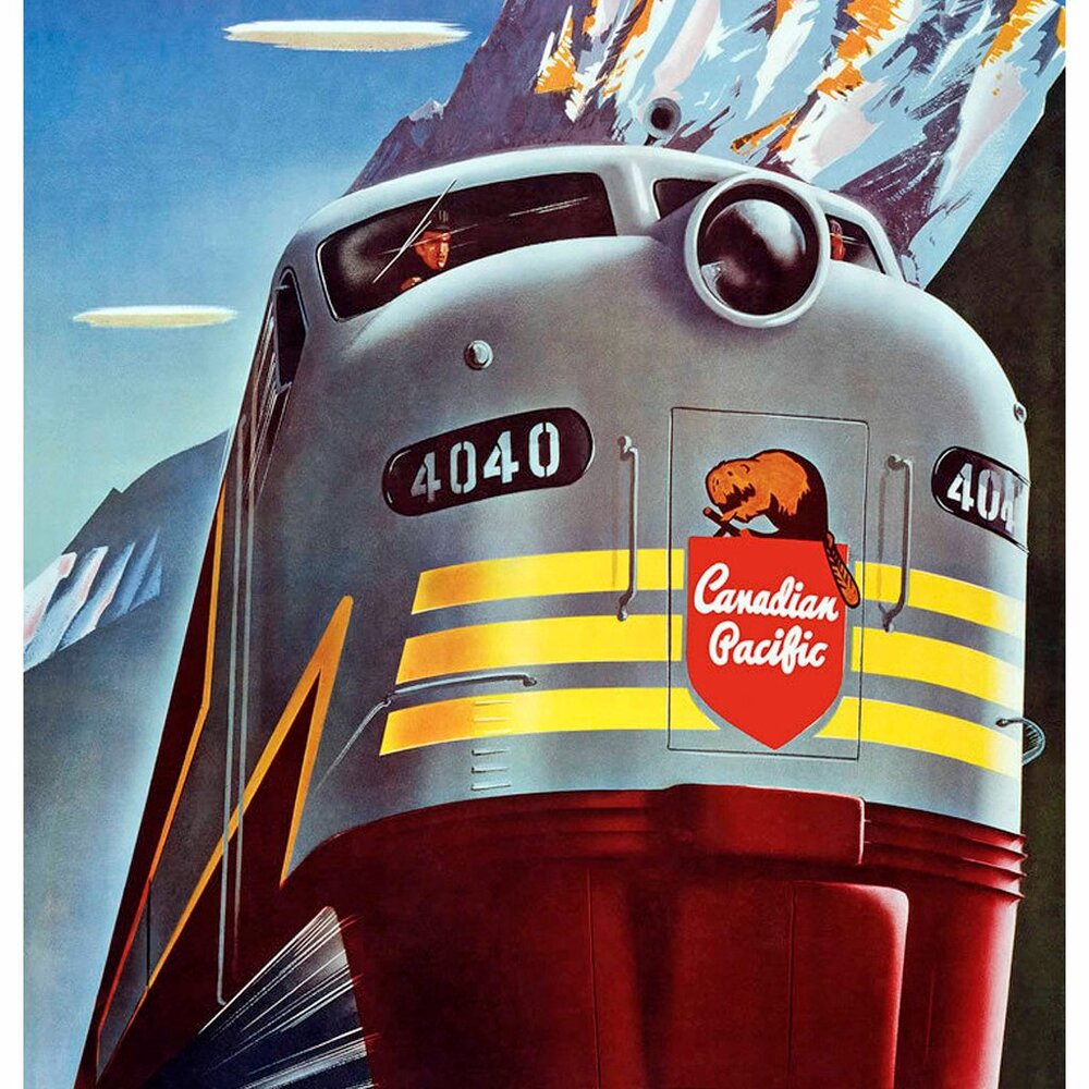 CANADIAN PACIFIC Railway: Vintage Advertisement Reprint 13"by19" Travel Poster - Picture 2 of 2